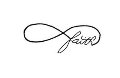 Infinity Faith Tattoo Design