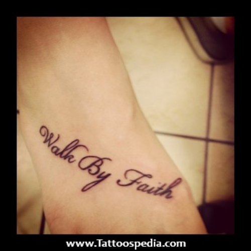 Walk By Faith Tattoos