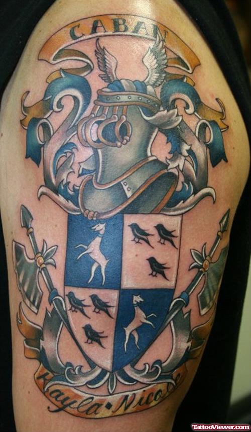 Caban Family Crest Tattoo