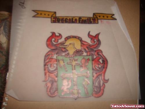 Juggala Family Family Crest Tattoo Design