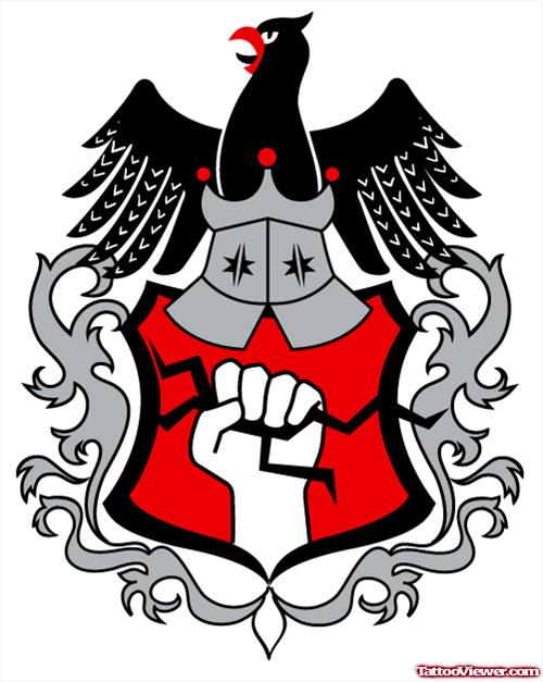 Faust Family Crest Tattoo Design