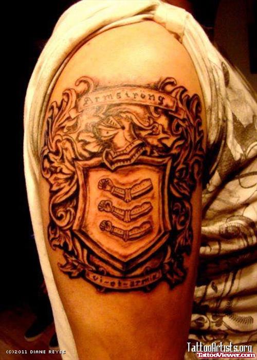 Armstrong Family Crest Tattoo