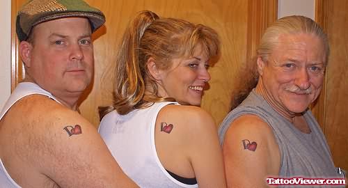 Family Common Tattoo On Shoulders