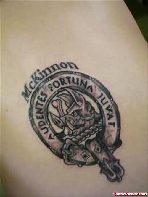 Mc Kinnon Family Crest Tattoo