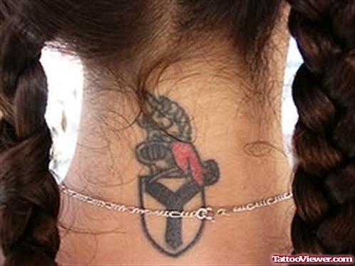 Trendy Family Crest Tattoo
