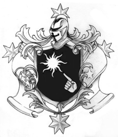 Family Crest Tattoo Design For Men