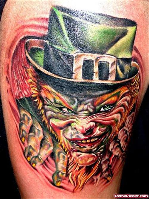 Leprechaun Head Fantasy Tattoo