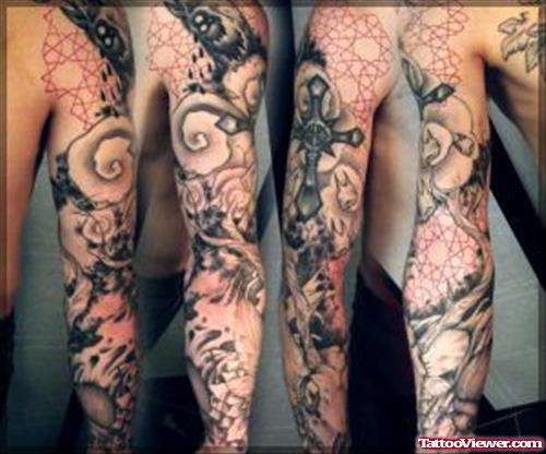 Sleeve Fantasy Tattoo For Men