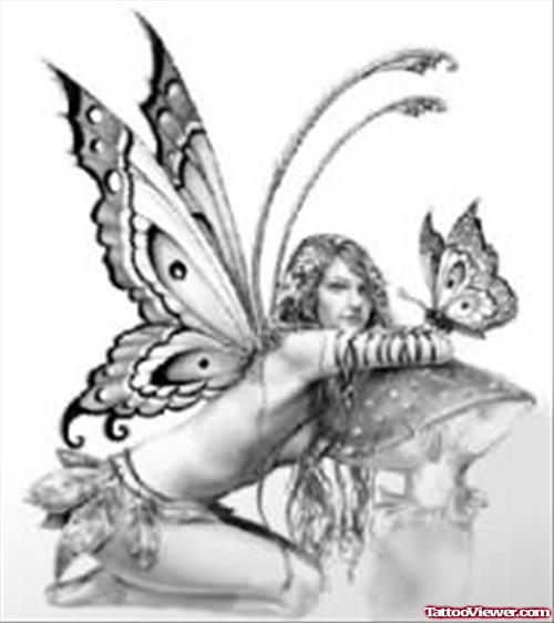 Fantasy Fairy Girl Tattoo Art