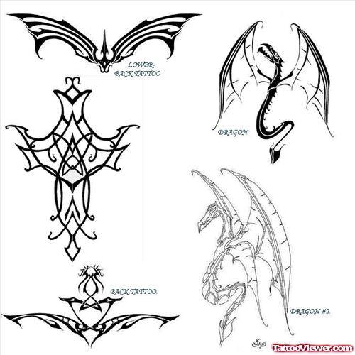 Fantasy Birds Tattoos Styles