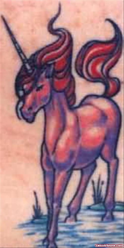 Red Horse Fantasy Tattoo