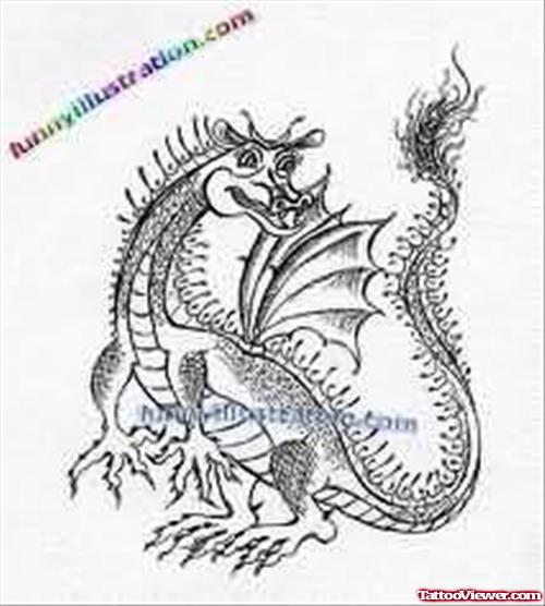 Dragon Fantasy Tattoo Sample