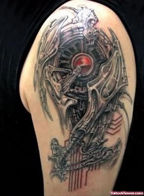 Fantasy Tattoo On Shoulder