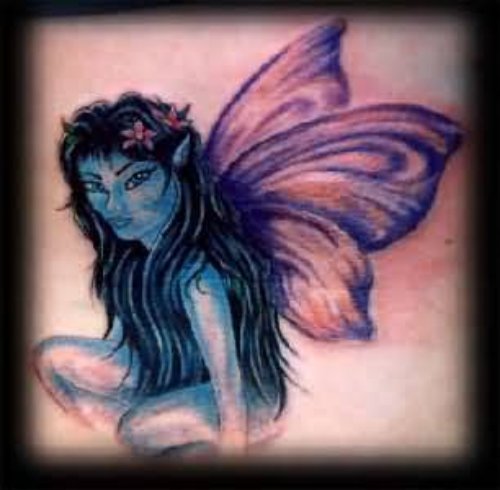 Blue Angel Fantasy Tattoo