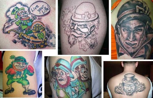 Leprechaun Fantasy Tattoos Designs