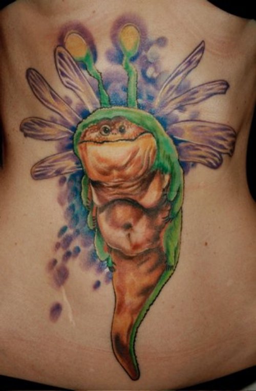 Fantasy Tattoo On Back Body