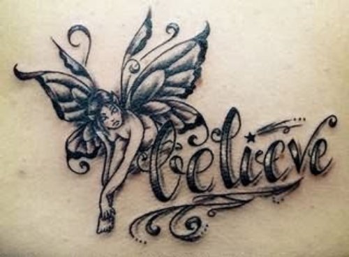 Fairy Believe Fantasy Tattoo