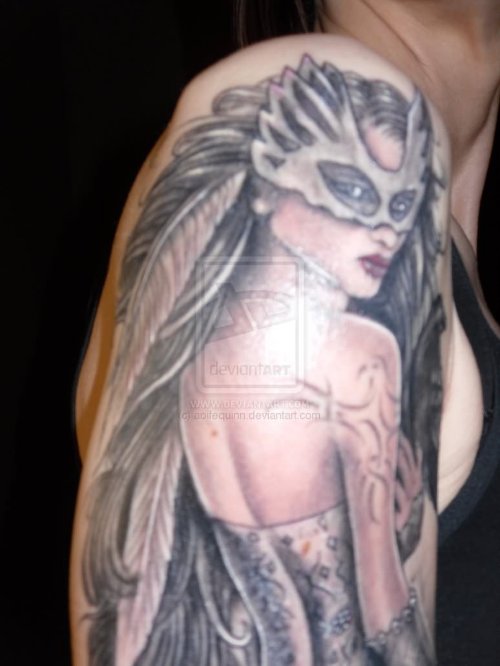Fantasy Girl Closeup Tattoo