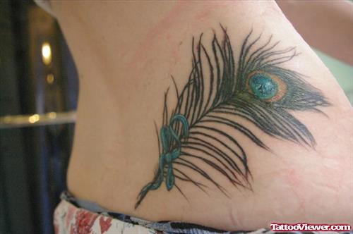 Lowerback Feather Tattoo