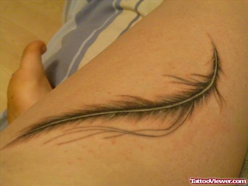 Cute Feather Tattoo