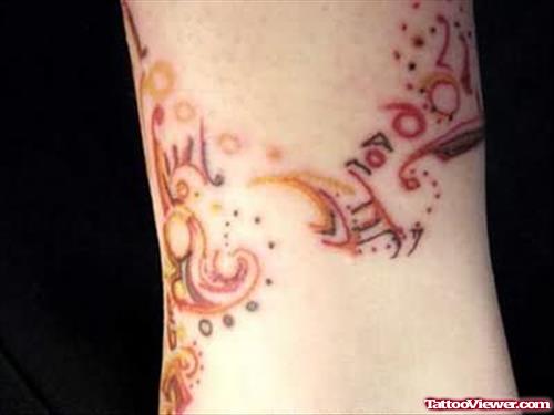 Ankle Henna Tattoo