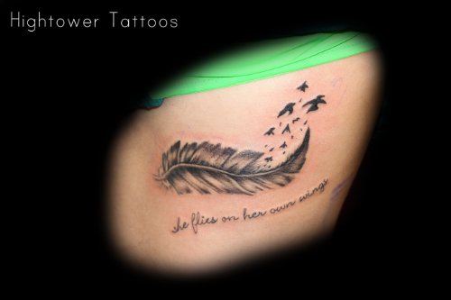 Feather Side Tattoo