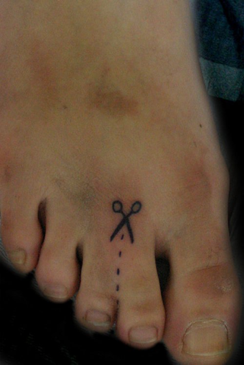Scissor Feet Tattoo
