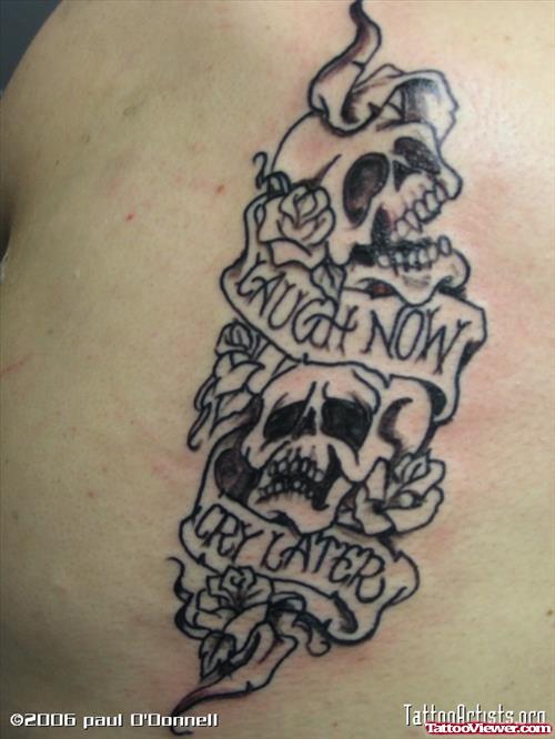 laugh now cry later in Tattoos  Search in 13M Tattoos Now  Tattoodo