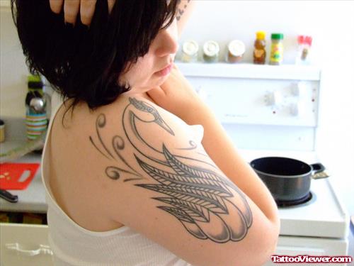 Girl Right Half Sleeve Feminine Tattoo