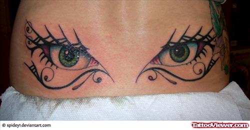 Feminine Eyes Tattoos