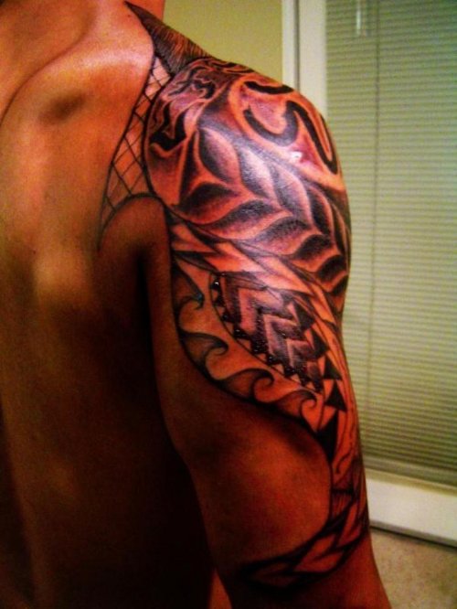 Amazing Filipino Tattoo On Man Right Sleeve