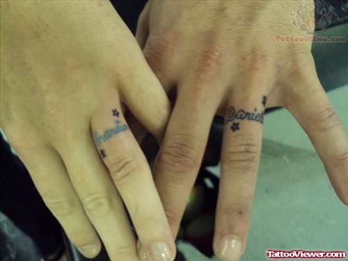 Wedding Finger Rings Tattoos