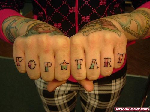 Pop Start Finger Tattoos