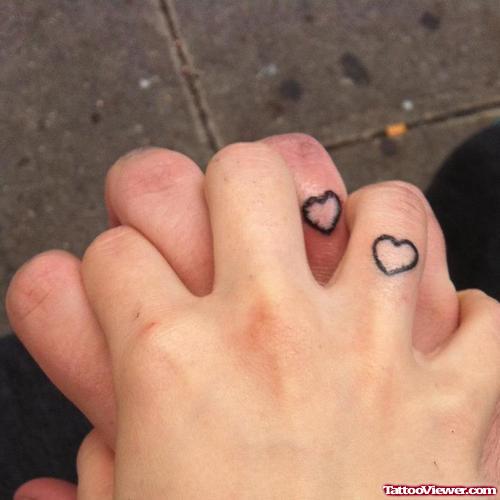 Heart Finger Tattoos