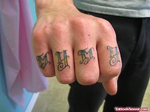 Mhmh Finger Tattoo For Men