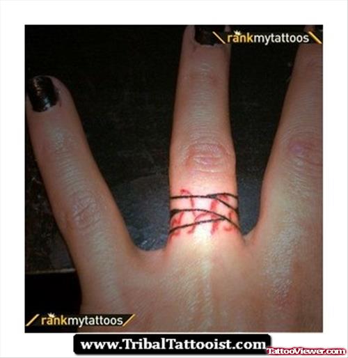 Girl With Finger Tattoo For Girls