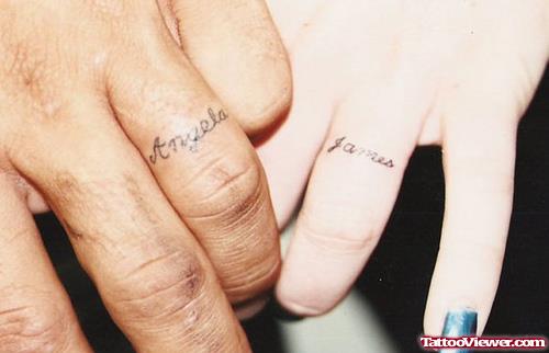 Angela James Finger Tattoos