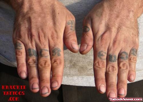Lucky Devil Finger Tattoo