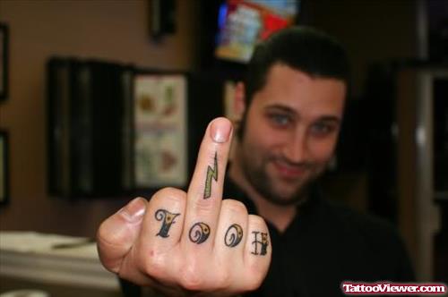 Hool Energy Tattoo On Finger