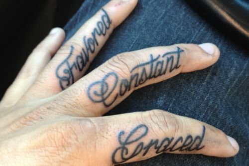 Favored Constant Finger Tattoos