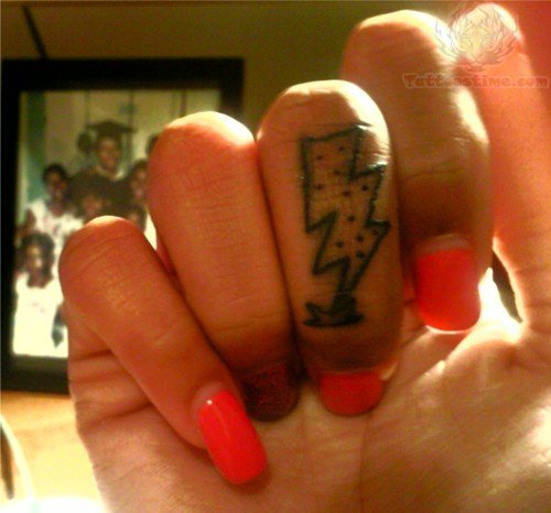 Energy Tattoo On Finger