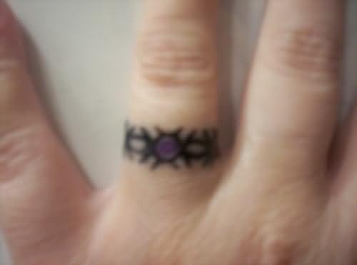 Ring Design Finger Tattoo