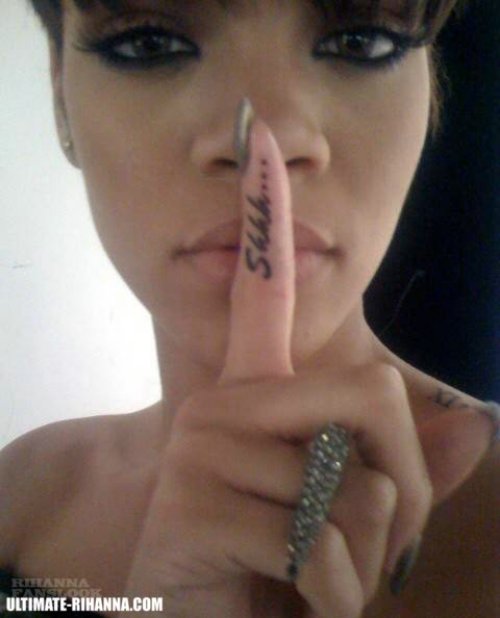 ShhhвЂ¦ Tattoo On Finger