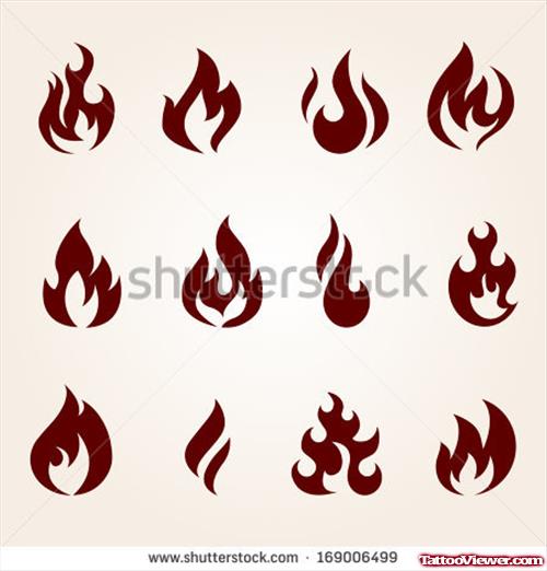 Fire And Flame Tattoo Design For Men