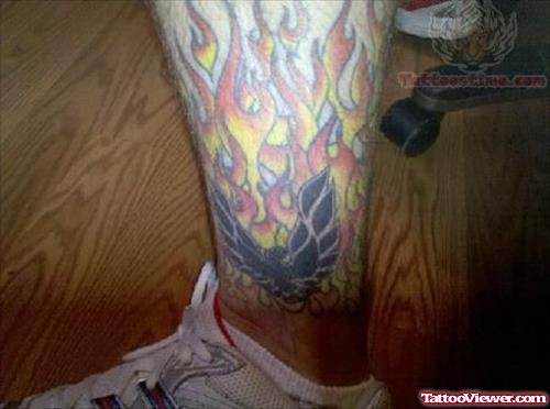 Baxterx Large Flame Tattoo