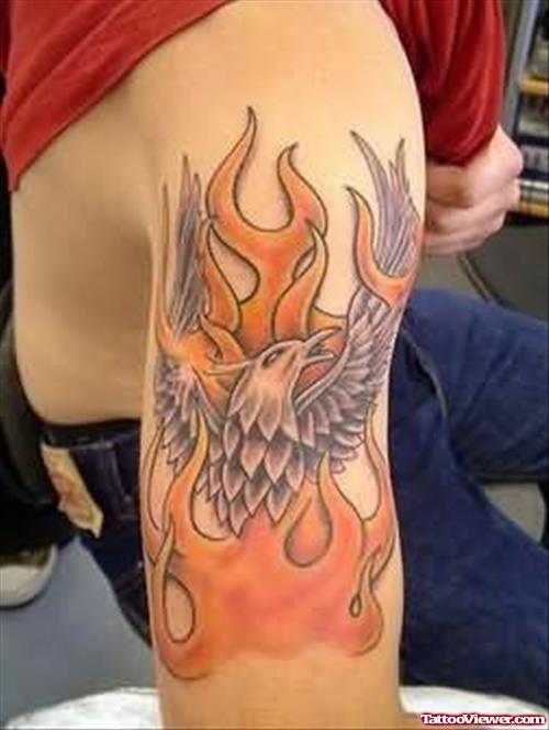 Fire And Flame Tattoo Design