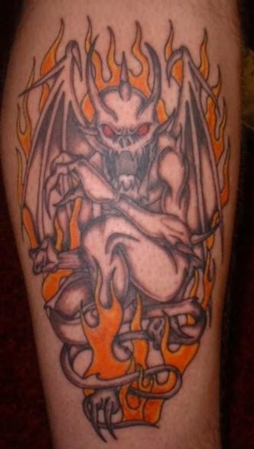Devil Flames Tattoos