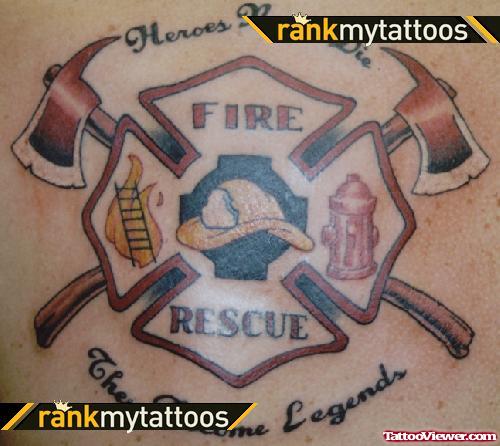 Firefighter Tattoo Image
