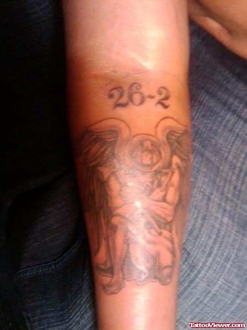 Memorial Firefighter Tattoo On Arm