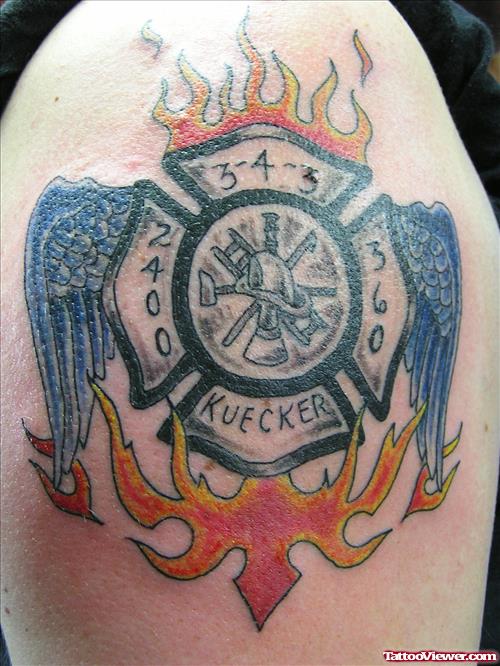 Kuecker Fire Fighter Tattoo